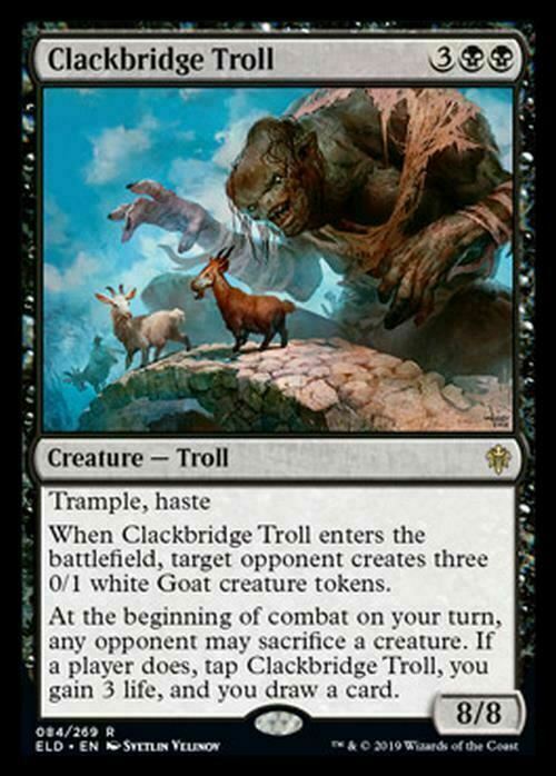 Clackbridge Troll ~ Throne of Eldraine [ NearMint ] [ Magic MTG ] - London Magic Traders Ltd