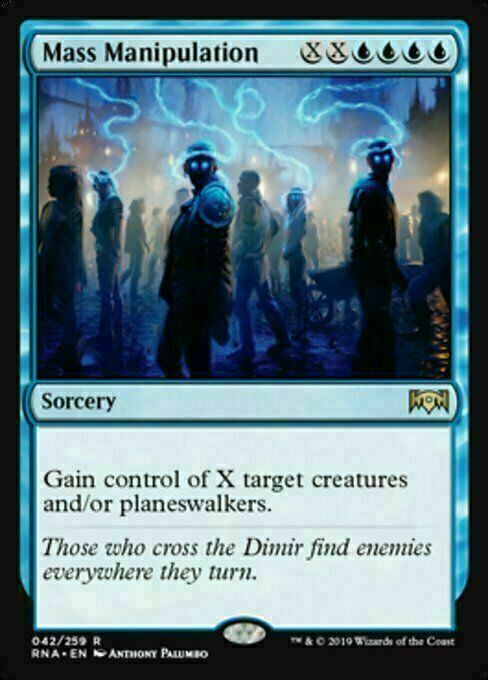 Mass Manipulation ~ Ravnica Allegiance [ Excellent ] [ Magic MTG ]
