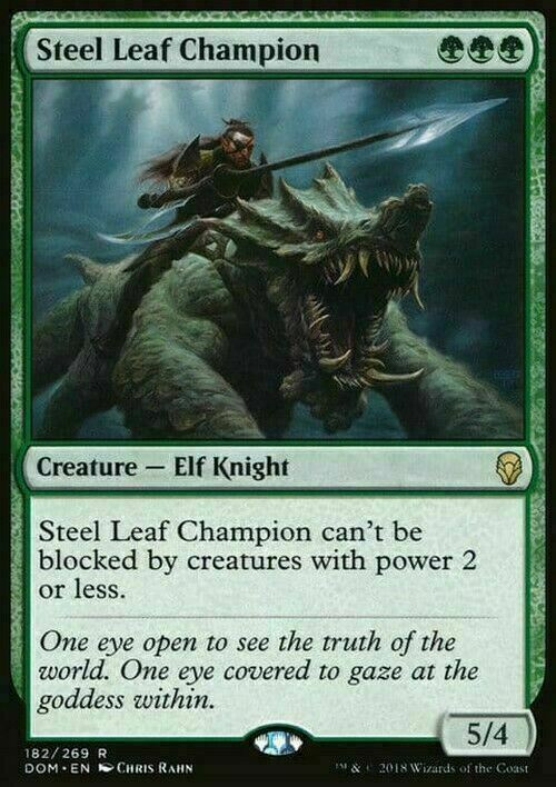 Steel Leaf Champion ~ Dominaria [ Excellent ] [ Magic MTG ]