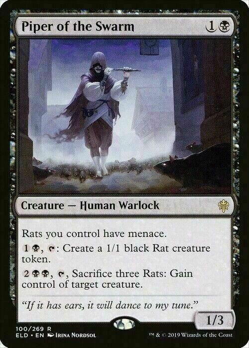 Piper of the Swarm ~ Throne of Eldraine [ NearMint ] [ Magic MTG ]