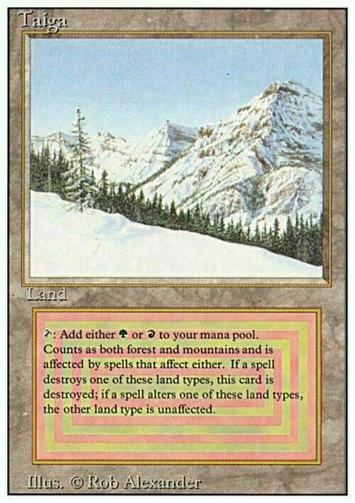 Taiga ~ Revised [ MODERATELY PLAYED ] [ Magic MTG ]