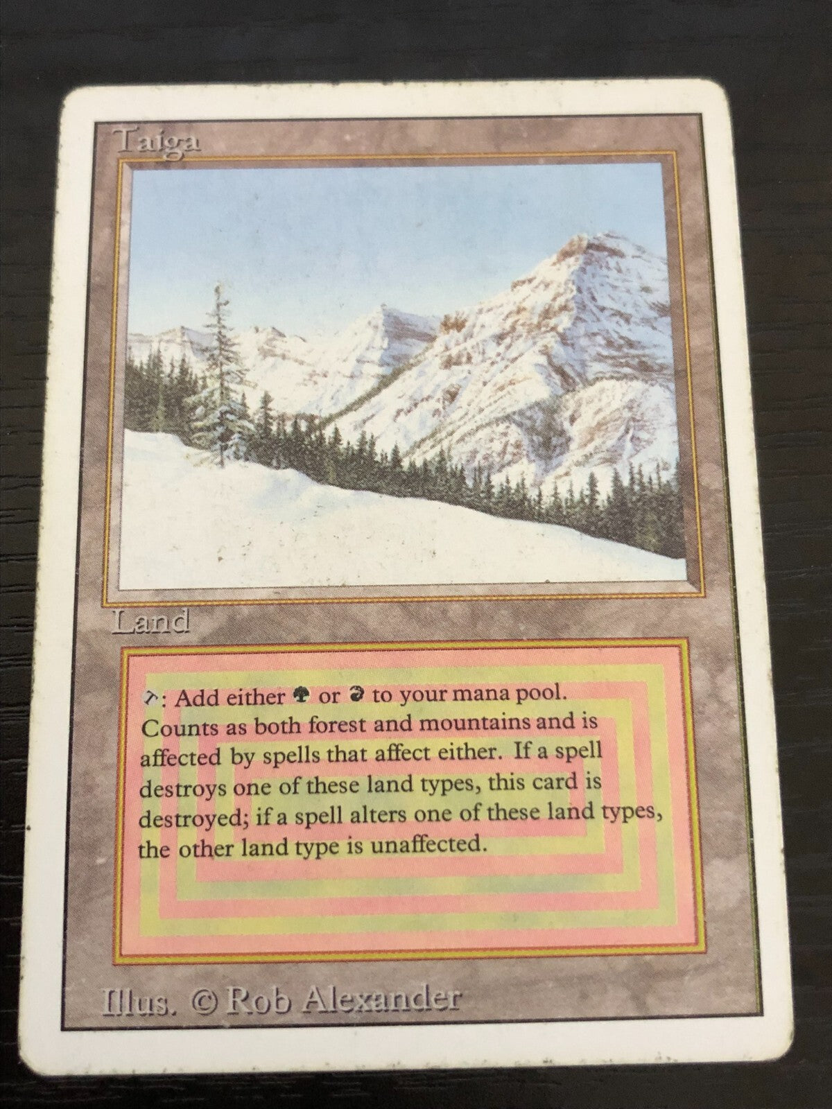 Taiga ~ Revised [ MODERATELY PLAYED ] [ Magic MTG ]