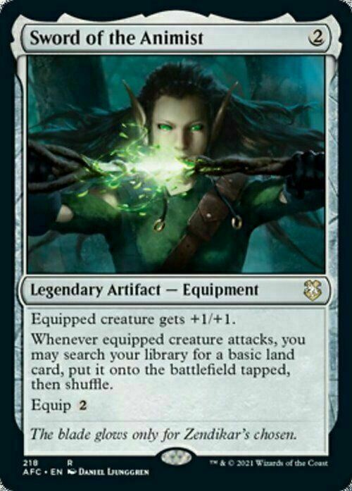 Sword of the Animist ~ Commander: Adventures in the Forgotten Realms [ NM ]