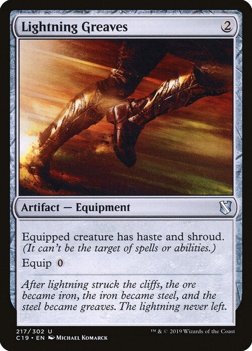 Lightning Greaves ~ Commander 2019 [ NearMint ] [ Magic MTG ]