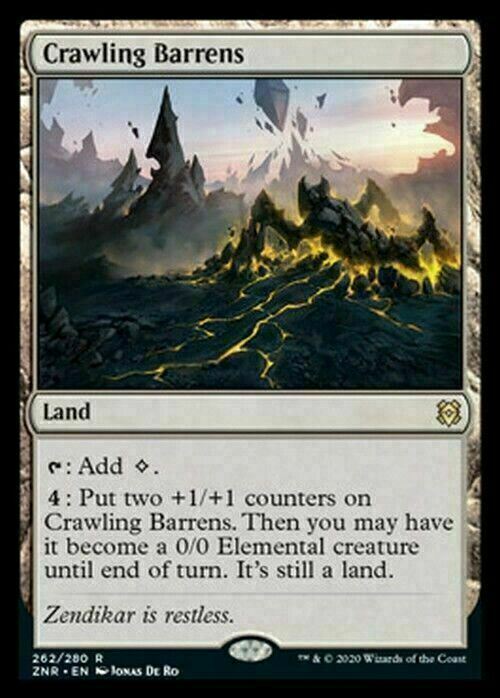 Crawling Barrens ~ Zendikar Rising [ NearMint ] [ Magic MTG ]