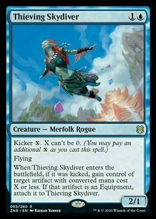 Thieving Skydiver ~ Zendikar Rising [ NearMint ] [ Magic MTG ] - London Magic Traders Ltd