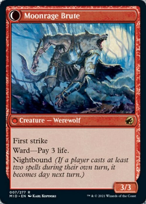 Brutal Cathar / Moonrage Brute ~ Midnight Hunt [ NearMint ] [ Magic MTG ] - London Magic Traders Ltd