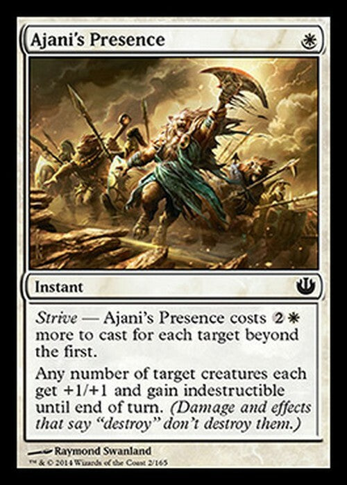 Ajani's Presence ~ Journey into Nyx [ Excellent ] [ MTG ]