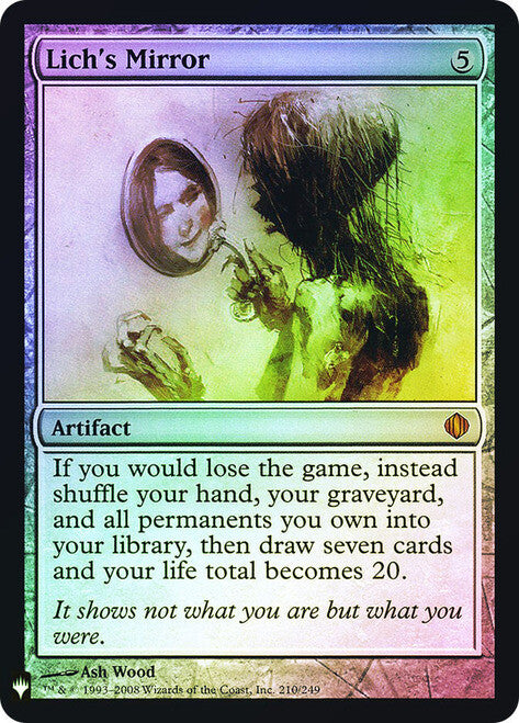 FOIL Lich's Mirror ~ Mystery Booster [ NearMint ] [ Magic MTG ]