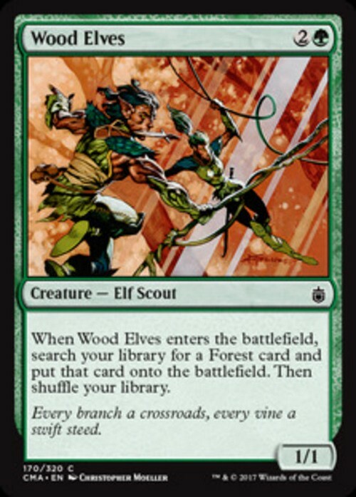 Wood Elves ~ Commander Anthology 1 [ Excellent ] [ Magic MTG ]