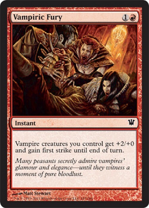 Vampiric Fury ~ Innistrad [ Excellent ] [ Magic MTG ]