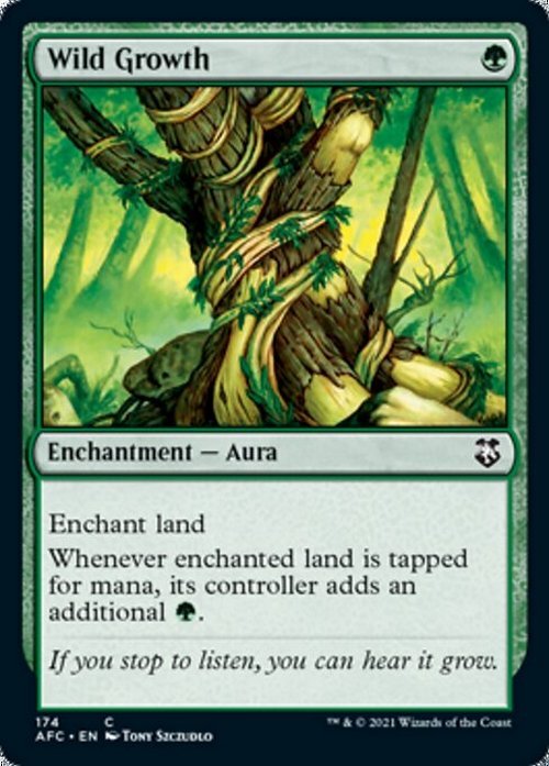 Wild Growth ~ Commander: Adventures in the Forgotten Realms [ NM ] [ Magic MTG ]