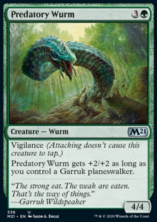 Predatory Wurm ~ Core 2021 [ Excellent ] [ Magic MTG ]