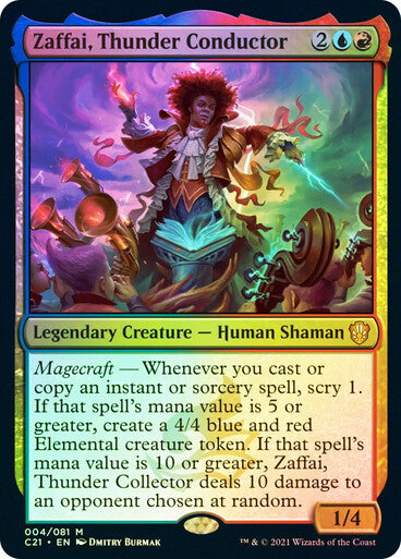 FOIL Zaffai, Thunder Conductor ~ Commander: Strixhaven [ NearMint ] [ Magic ]