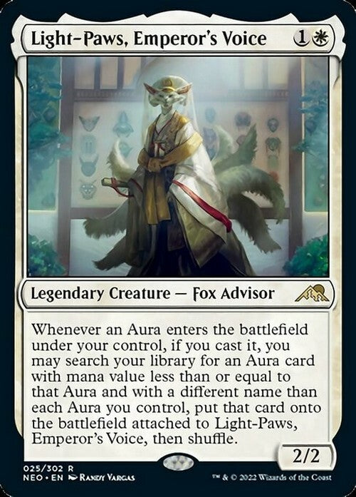 Light-Paws, Emperor's Voice ~ Kamigawa: Neon Dynasty [ NearMint ] [ Magic MTG ]