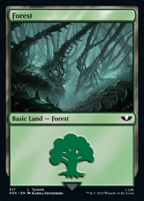 Choose your BASIC LAND ~ Commander: Warhammer 40,000 [ NearMint ] [ Magic MTG ] - London Magic Traders Limited