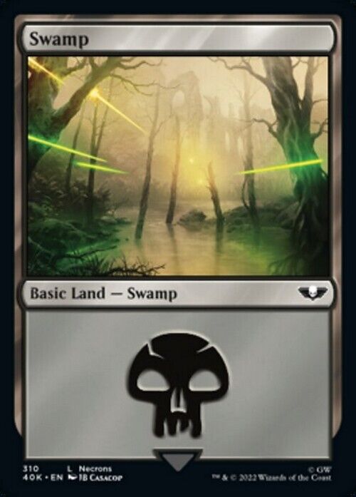 Choose your BASIC LAND ~ Commander: Warhammer 40,000 [ NearMint ] [ Magic MTG ] - London Magic Traders Limited