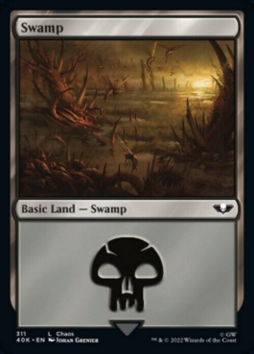 Choose your BASIC LAND ~ Commander: Warhammer 40,000 [ NearMint ] [ Magic MTG ] - London Magic Traders Limited