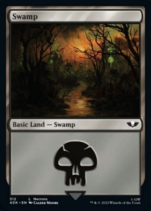 Choose your BASIC LAND ~ Commander: Warhammer 40,000 [ NearMint ] [ Magic MTG ] - London Magic Traders Limited