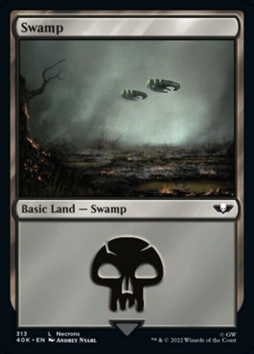 Choose your BASIC LAND ~ Commander: Warhammer 40,000 [ NearMint ] [ Magic MTG ] - London Magic Traders Limited