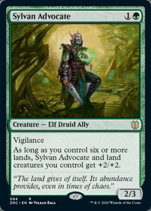Sylvan Advocate ~ Commander: Zendikar Rising [ NearMint ] [ Magic MTG ]