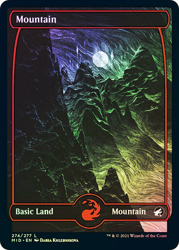 FOIL Mountain (#274) ~ Midnight Hunt [ NearMint ] [ Magic MTG ]