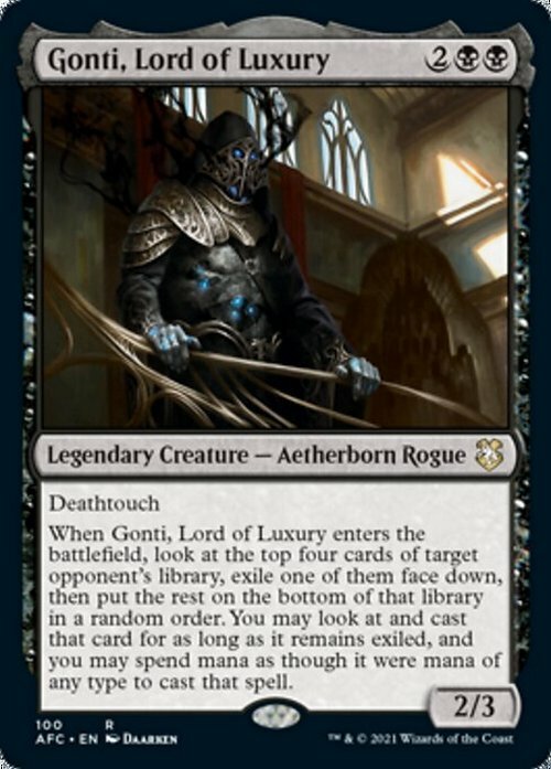 Gonti, Lord of Luxury ~ Commander: Adventures in the Forgotten Realms [ NM ]