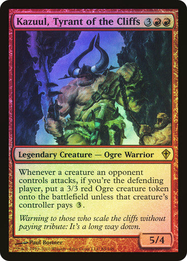 FOIL Kazuul, Tyrant of the Cliffs ~ Worldwake [ NearMint ] [ Magic MTG ] - London Magic Traders Ltd