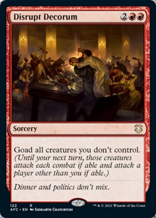 Disrupt Decorum ~ Commander: Adventures in the Forgotten Realms [ NM ] [ MTG ]