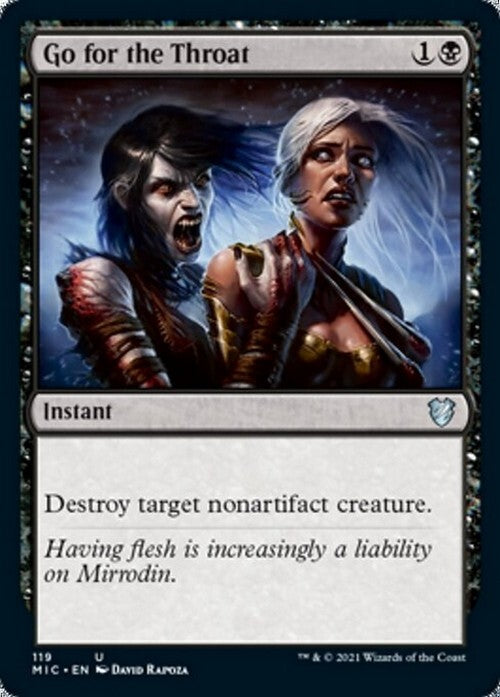 Go for the Throat ~ Commander: Midnight Hunt [ NearMint ] [ Magic MTG ] - London Magic Traders Ltd