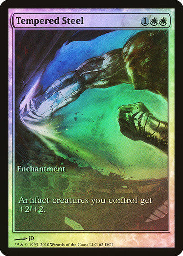FOIL Tempered Steel ~ Game Day Scars of Mirrodin [ Excellent ] [ Magic MTG ]