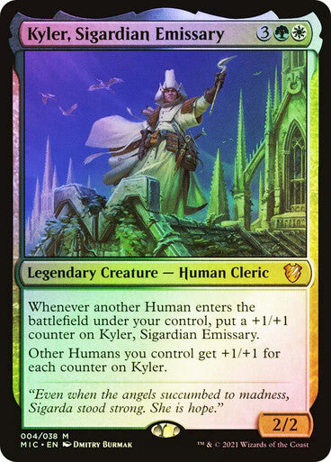 FOIL Kyler, Sigardian Emissary ~ Commander: Midnight Hunt [ NM ] [ Magic MTG ]