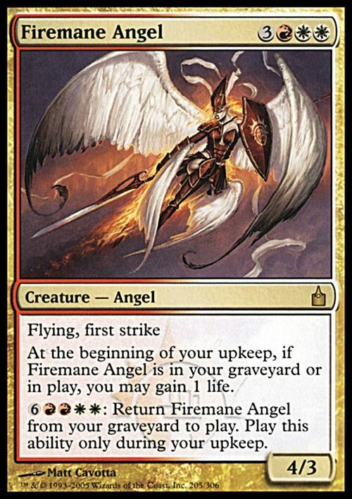 Firemane Angel ~ Ravnica: City of Guilds [ Excellent ] [ Magic MTG ] - London Magic Traders Ltd