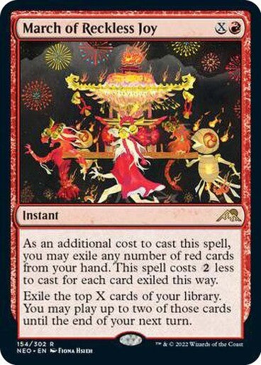 March of Reckless Joy ~ Kamigawa: Neon Dynasty [ NearMint ] [ Magic MTG ]