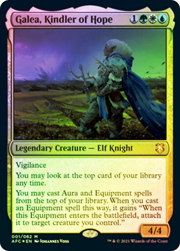 FOIL Galea, Kindler of Hope ~ Commander: Adventures Forgotten Realms [ NM ]