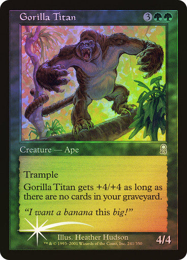 FOIL Gorilla Titan ~ Odyssey [ Excellent ] [ Magic MTG ]