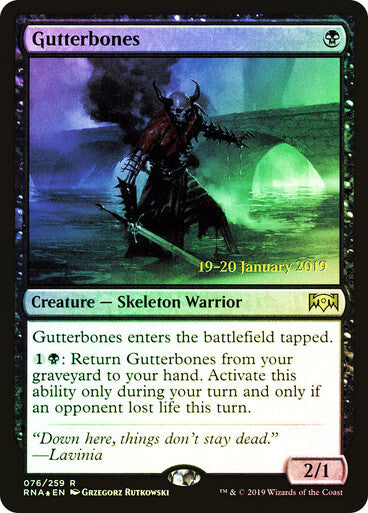 FOIL Gutterbones ~ Prerelease Ravnica Allegiance [ Excellent ] [ Magic MTG ]