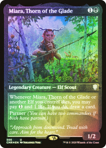 FOIL ETCHED Miara, Thorn of the Glade ~ Commander Legends 1 [ NM ] [ Magic MTG ]