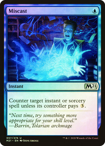 FOIL Miscast ~ Core 2021 [ NearMint ] [ Magic MTG ]
