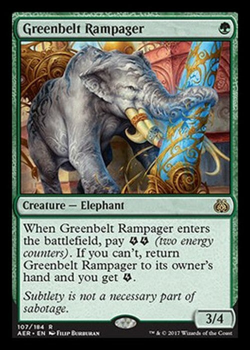 Greenbelt Rampager ~ Aether Revolt [ Excellent ] [ MTG ]