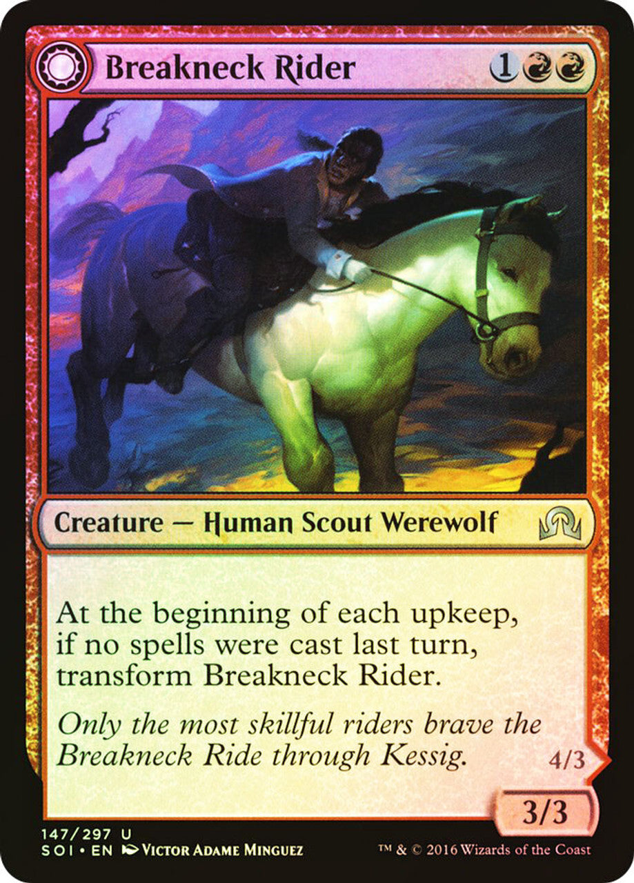 FOIL Breakneck Rider ~ Shadows over Innistrad [ Excellent ] [ Magic MTG ]