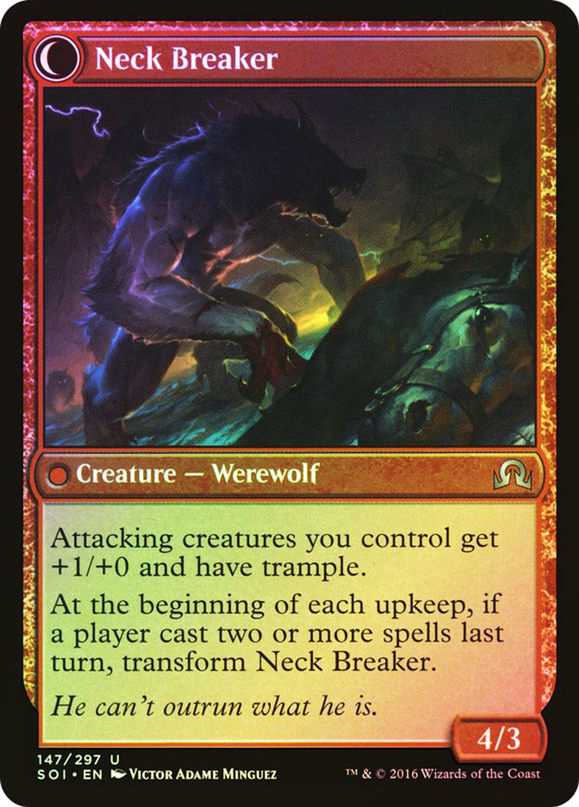 FOIL Breakneck Rider ~ Shadows over Innistrad [ Excellent ] [ Magic MTG ]