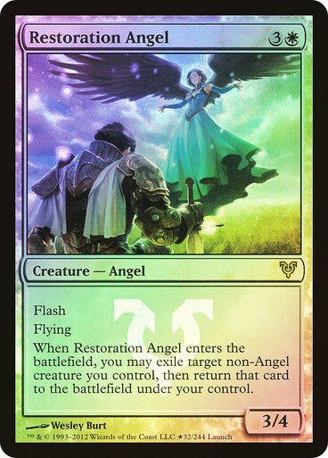 FOIL Restoration Angel ~ Release Avacyn Restored [ Excellent ] [ Magic MTG ]