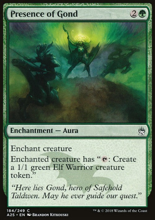 Presence of Gond ~ Masters 25 [ Excellent ] [ Magic MTG ]