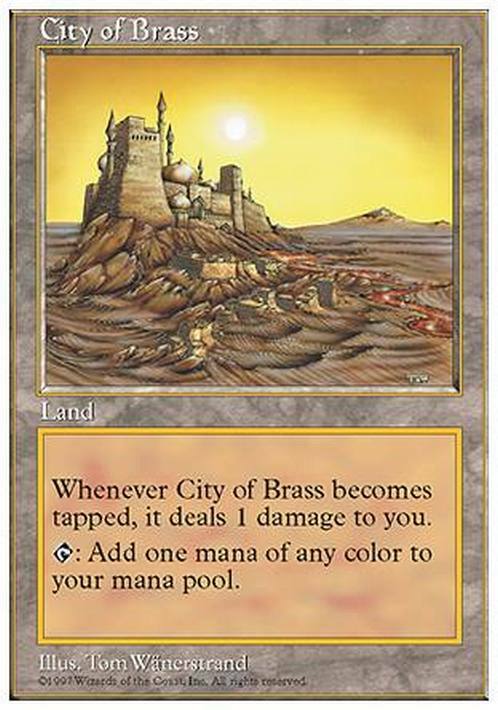 City of Brass ~ Fifth Edition [ PLAYED ] [ Magic MTG ]