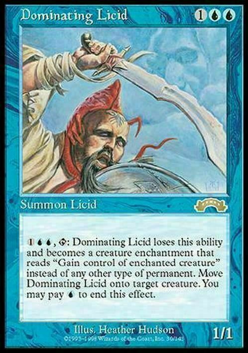Dominating Licid ~ Exodus [ HEAVILY PLAYED ] [ Magic MTG ]