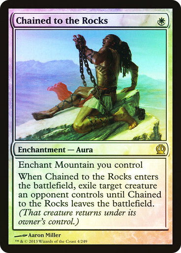 FOIL Chained to the Rocks ~ Theros [ NM ] [ Magic MTG ]