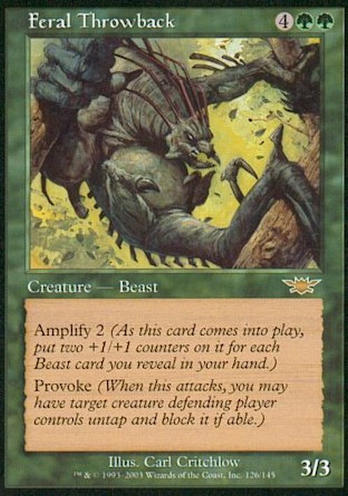 Feral Throwback ~ Legions [ Excellent ] [ Magic MTG ]
