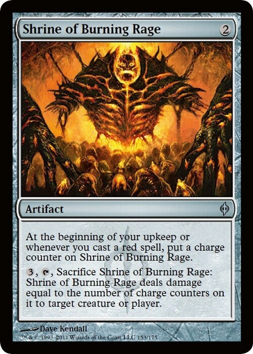 Shrine of Burning Rage ~ New Phyrexia [ Excellent ] [ Magic MTG ]