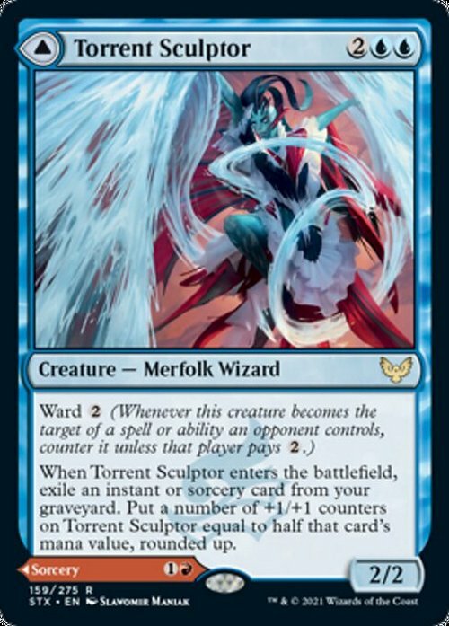 Torrent Sculptor // Flamethrower Sonata ~ Strixhaven [ NearMint ] [ Magic MTG ]